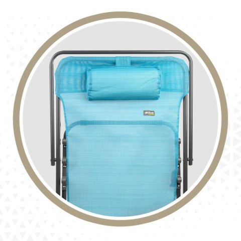 Leżak rozkładany Aktive Niebieski 53 x 87 x 78 cm (4 Sztuk)