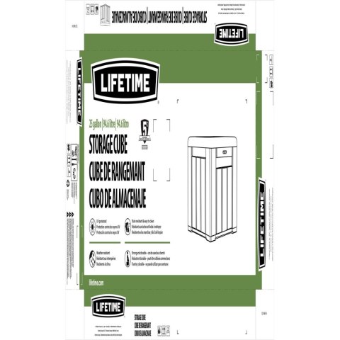 Meble do przechowywania Lifetime 60372U Szary 51,2 x 50,8 x 51,2 cm