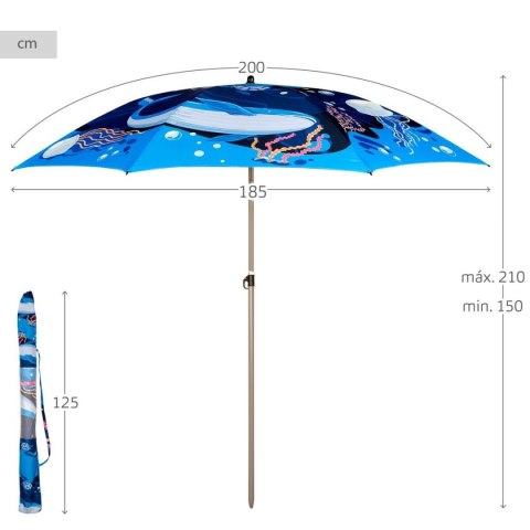 Parasol Aktive 200 x 215 x 200 cm (6 Sztuk)
