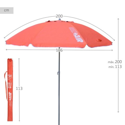 Parasol Aktive Koral Ø 200 cm 200 x 200 x 200 cm 200 x 198 x 200 cm UV50 (6 Sztuk)