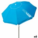 Parasol Aktive Niebieski 200 x 205 x 200 cm (6 Sztuk)