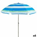 Parasol Aktive Niebieski Czerwony Ø 200 cm 200 x 196 x 200 cm UV50 (6 Sztuk)