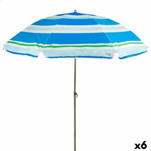 Parasol Aktive Niebieski Czerwony Ø 200 cm 200 x 196 x 200 cm UV50 (6 Sztuk)