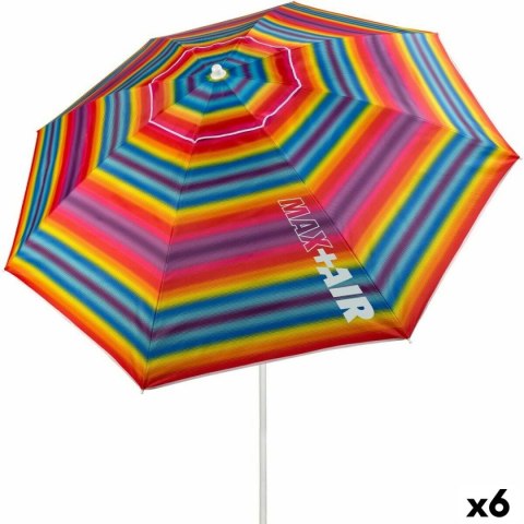 Parasol Aktive Wielokolorowy 220 x 207 x 220 cm 220 x 210 x 220 cm (6 Sztuk)