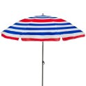 Parasol plażowy Aktive Niebieski Czerwony Wielokolorowy Srebrzysty Ø 160 cm 160 x 167 x 160 cm (12 Sztuk)