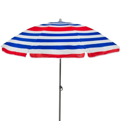 Parasol plażowy Aktive Niebieski Czerwony Wielokolorowy Srebrzysty Ø 160 cm 160 x 167 x 160 cm (12 Sztuk)