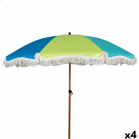 Parasol plażowy Aktive Wielokolorowy 180 x 187 x 180 cm (4 Sztuk)