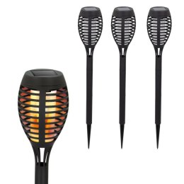 Pochodnia ogrodowa solarna Aktive Plastikowy 7,5 x 50 x 7,5 cm (4 Sztuk)