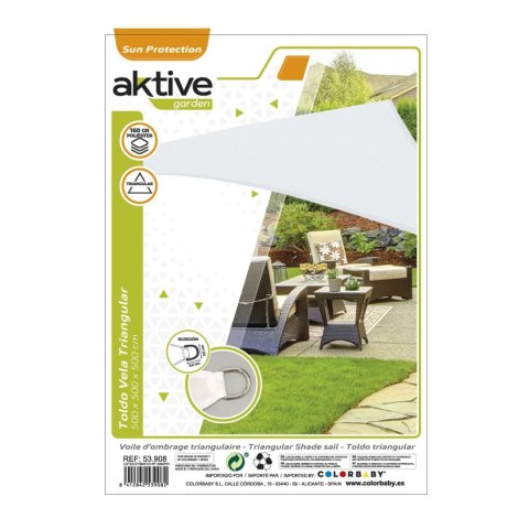 Żagle przeciwsłoneczne Aktive Trójkątny 500 x 0,5 x 500 cm (4 Sztuk)