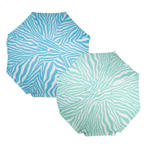 Parasol plażowy Aktive Niebieski 200 x 195 x 200 cm (6 Sztuk)