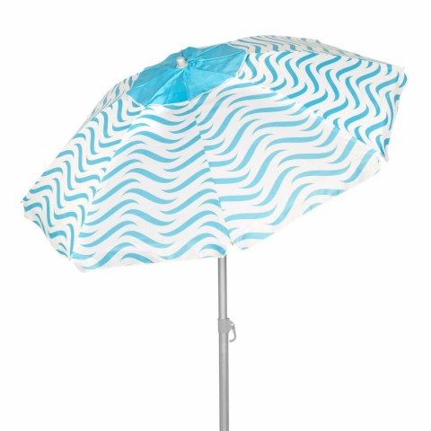 Parasol plażowy Aktive Niebieski Ø 200 cm 200 x 190 x 200 cm (6 Sztuk)