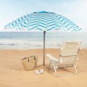 Parasol plażowy Aktive Niebieski Ø 200 cm 200 x 190 x 200 cm (6 Sztuk)
