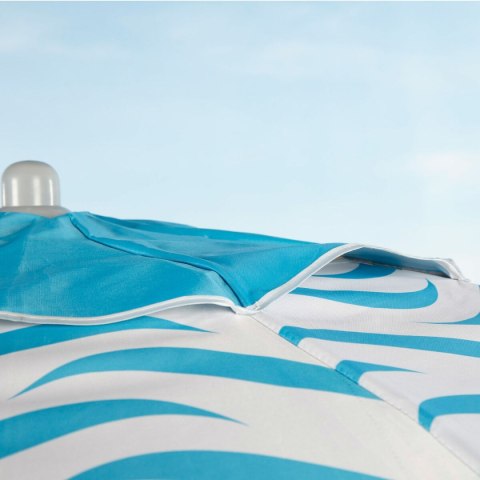 Parasol plażowy Aktive Niebieski Ø 220 cm 220 x 200 x 220 cm (6 Sztuk)