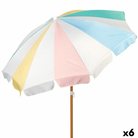 Parasol plażowy Aktive Ø 200 cm 20 x 185 x 20 cm (6 Sztuk)
