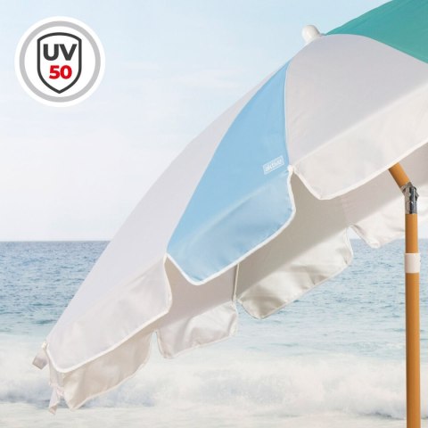 Parasol plażowy Aktive Ø 200 cm 20 x 185 x 20 cm (6 Sztuk)