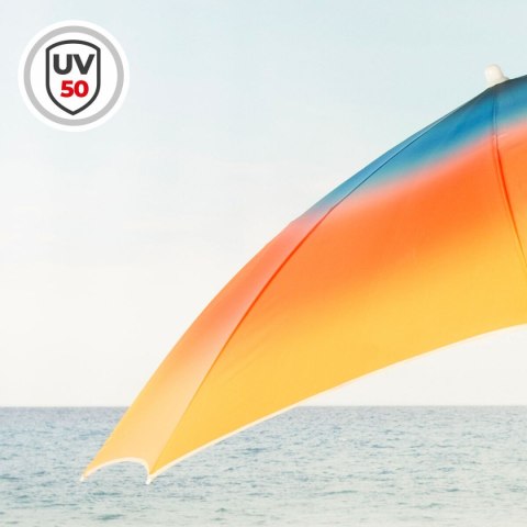 Parasol plażowy Aktive Wielokolorowy 180 x 195 x 180 cm (6 Sztuk)