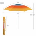 Parasol plażowy Aktive Wielokolorowy 180 x 195 x 180 cm (6 Sztuk)