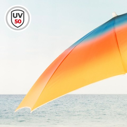 Parasol plażowy Aktive Wielokolorowy 200 x 200 x 200 cm (6 Sztuk)