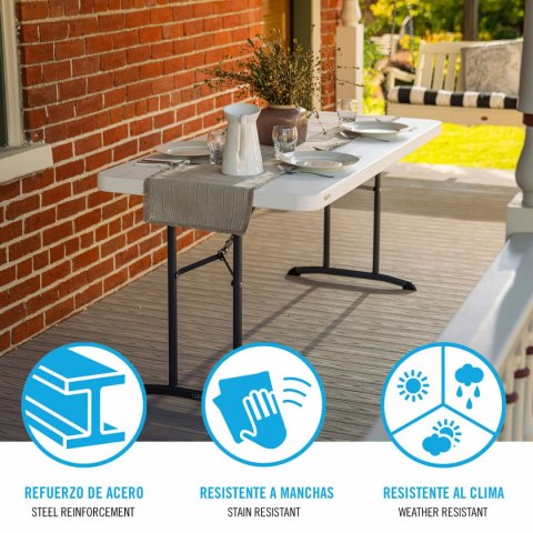 Składany stolik Lifetime Biały 12,2 x 7,4 x 7,6 cm