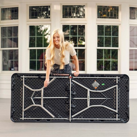 Składany stolik Lifetime Czarny 183 x 73 x 76 cm