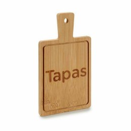 Tacka do przekąsek Kinvara Czarny Drewno 11 x 1 x 19,5 cm 11 x 19 x 1,5 cm Z uchwytem (48 Sztuk)