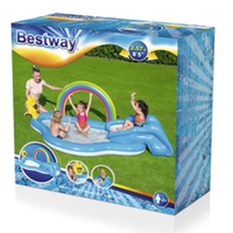 Bestway Basen dmuchany Park Zabaw Tęcza 257x145x91 cm +2 Lata Ogrodowy 53092