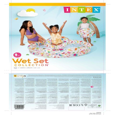 Dmuchany Fotel dla Dzieci Intex Tropikalny Fiszbiny 150 l 122 x 25 cm (12 Sztuk)