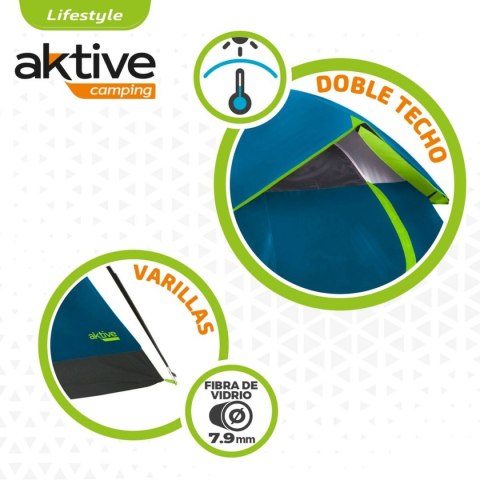 Namiot Aktive 4 ludzie 240 x 130 x 210 cm (2 Sztuk)