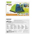 Namiot Aktive 4 ludzie 240 x 130 x 210 cm (2 Sztuk)