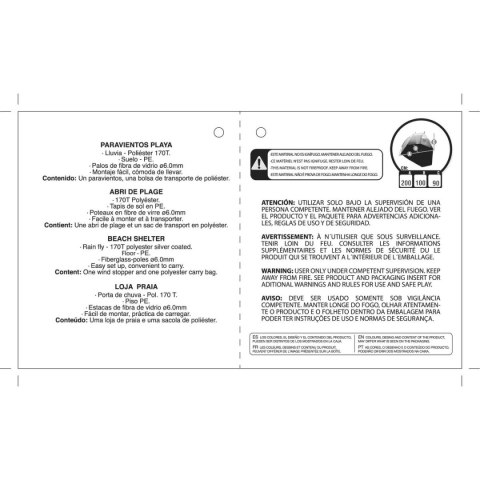 Wiatrochron Aktive 200 x 90 x 100 cm