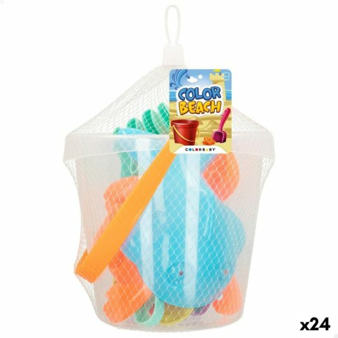 Zestaw zabawek plażowych Colorbaby Ø 18 cm (24 Sztuk)