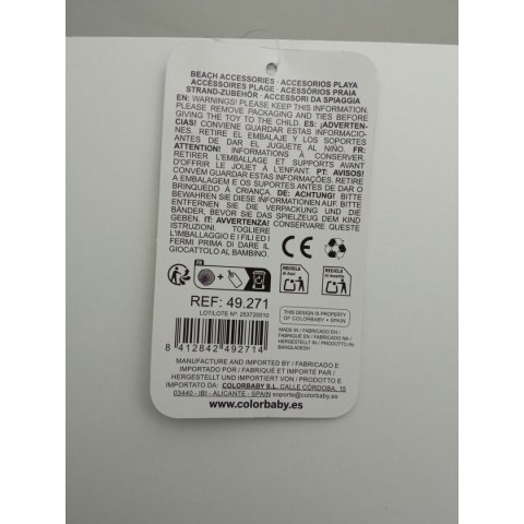 Zestaw zabawek plażowych Colorbaby polipropylen (18 Sztuk)