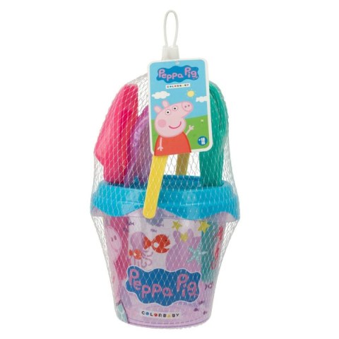 Zestaw zabawek plażowych Peppa Pig 14 x 12,5 x 14 cm (24 Sztuk)