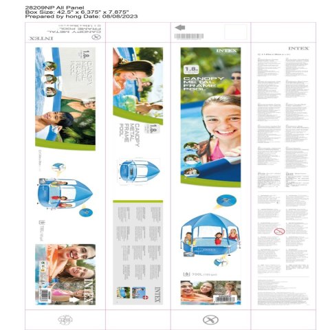 Basen Demontowalny Intex 183 x 38 x 183 cm