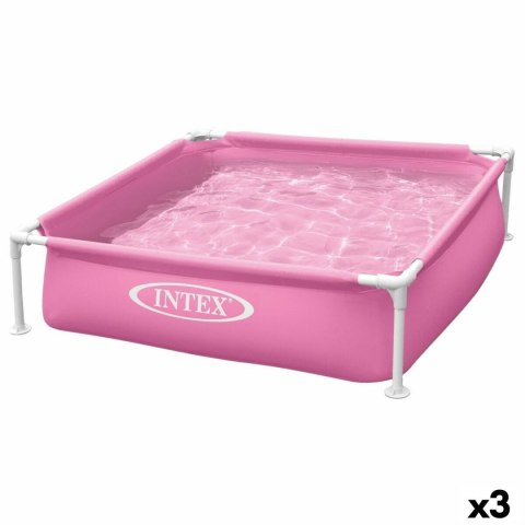 Basen Demontowalny Intex 342 L 122 x 30 x 122 cm Różowy (3 Sztuk)