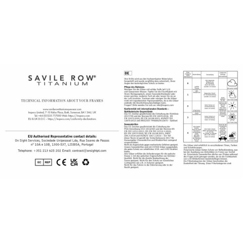 Ramki do okularów Męskie Savile Row SRO-021 54106