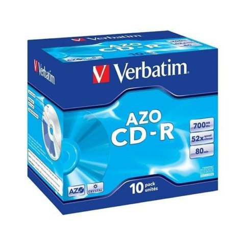 CD-R Verbatim AZO 700 MB 52x 10 Części (10 Sztuk)