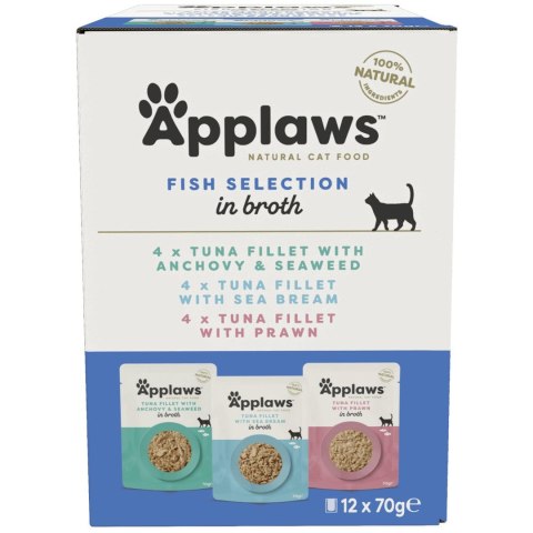 Applaws Cat Pouch Multipack Fish Selection 12x70g