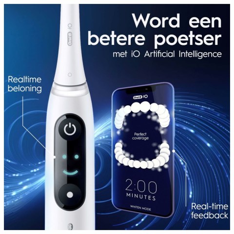 Elektryczna Szczoteczka do Zębów Braun IO8N/WH-TC+1REF Biały