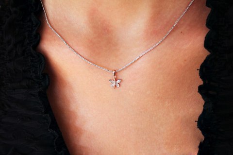 Złoty wisiorek WRD1895 - Diament