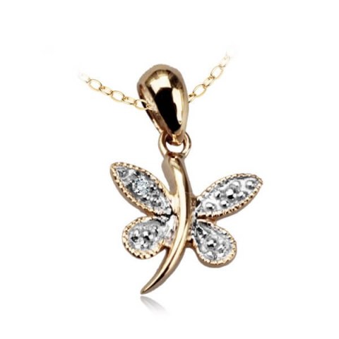 Złoty wisiorek WZD1895 - Diament