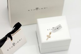 Złoty wisiorek WZD1902 - Diament