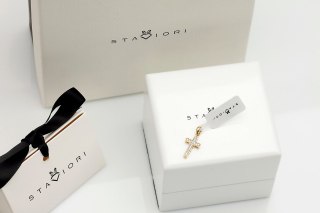 Złoty wisiorek WZD1902 - Diament