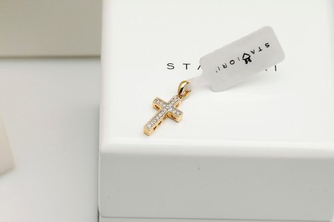 Złoty wisiorek WZD1902 - Diament