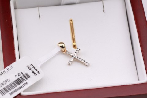 Złoty wisiorek WZD1904 - Diament