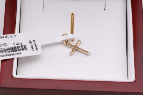 Złoty wisiorek WZD1904 - Diament