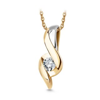 Złoty wisiorek WZD5720 - Diament
