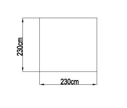 Domek ogrodowy ANNA B, 222 x 230 x 230 cm, metal