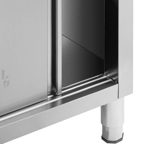 Stół blat roboczy centralny z szafką przelotową STAL 100 x 70 cm