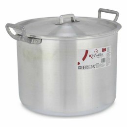 Garnek z Pokrywką Kinvara Srebrzysty Aluminium 35,5 x 24 x 28 cm (4 Sztuk)